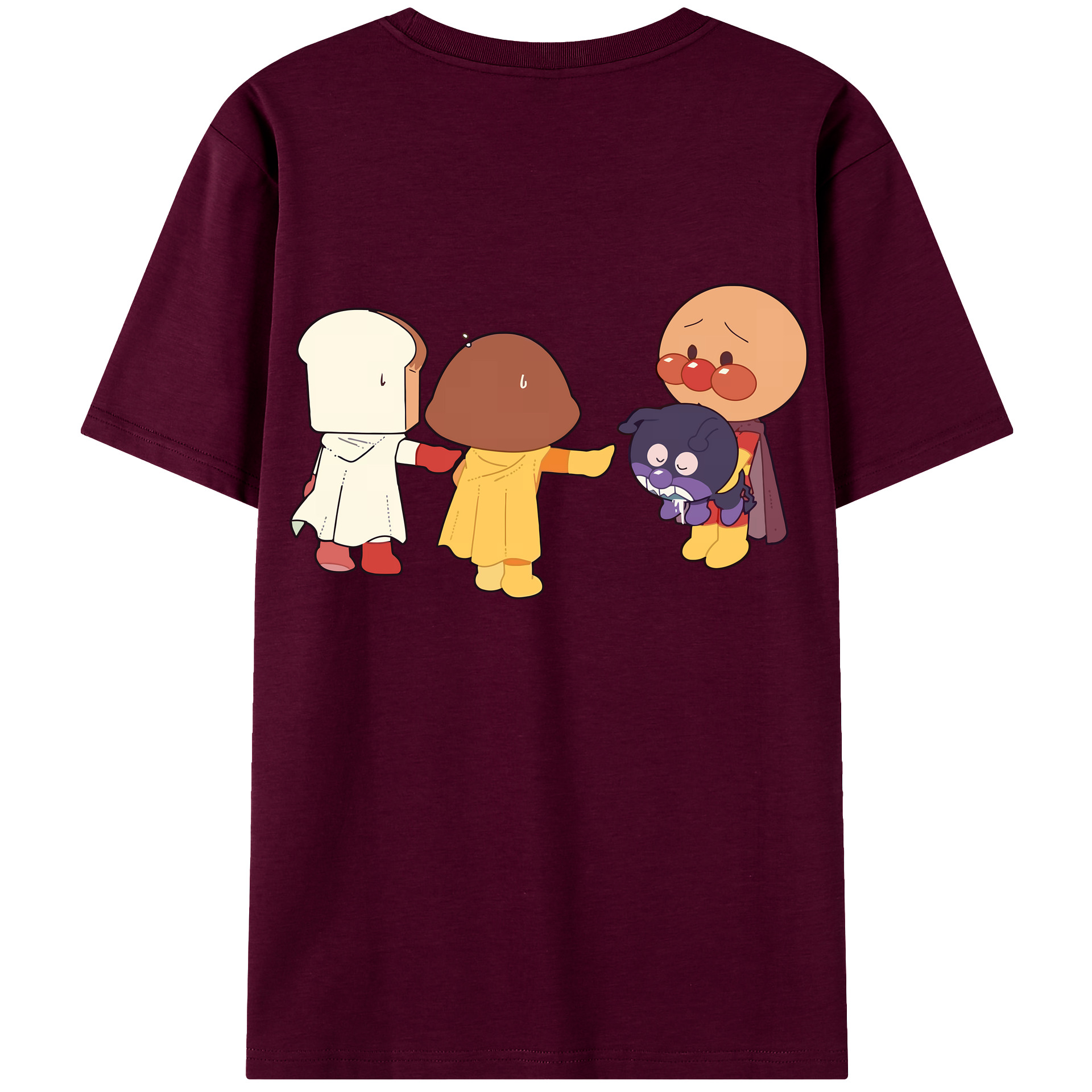 （画像用） アンパンマン Anpanman レディース半袖Tシャツ(バックプリント)